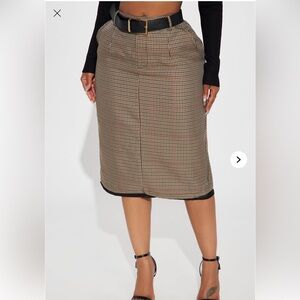 NWT Tweed midi skirt